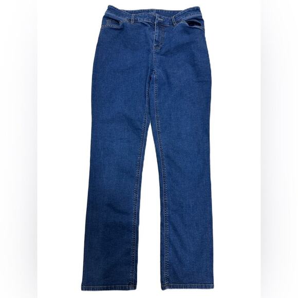 J.Jill Authentic Fit Slim-Leg Jeans Modern Slim Stretchy Jeans Petite Size 4 - Picture 1 of 5